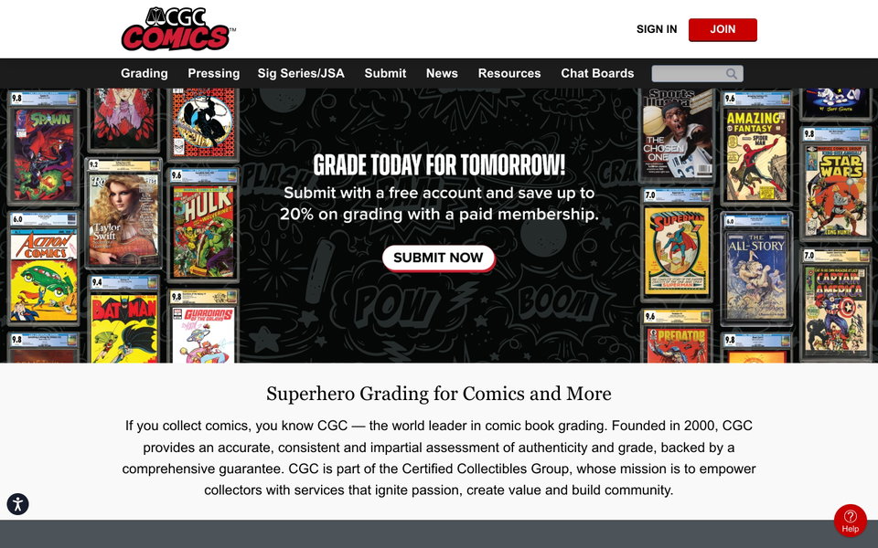 CGC Comics website