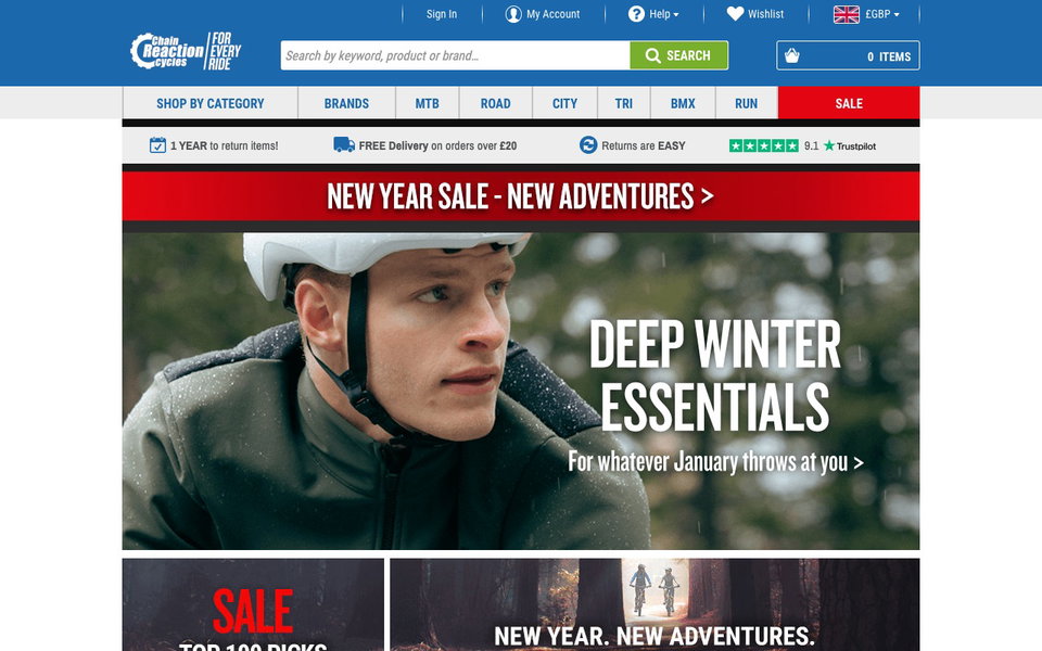 Chain Reaction Cycles website