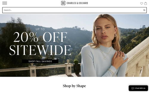 Charles & Colvard website screenshot