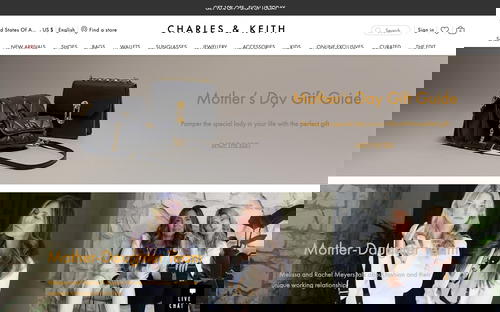 Charles & Keith website