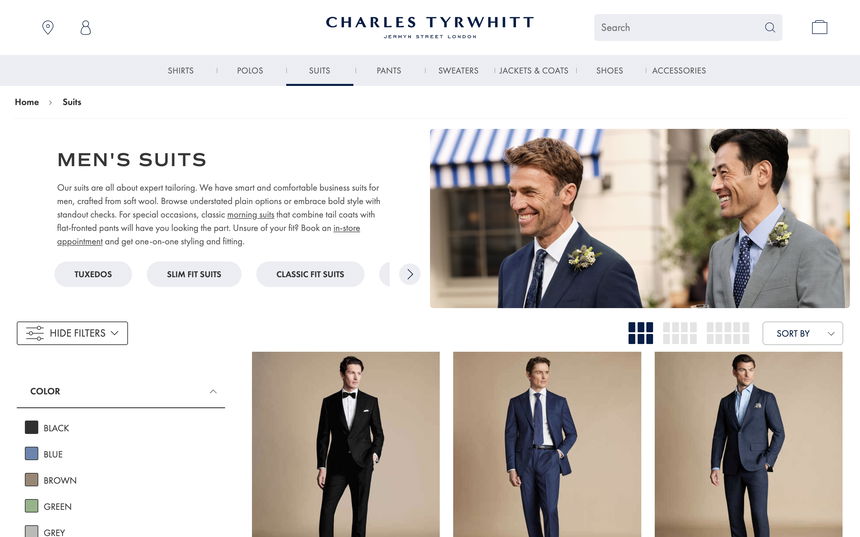 Charles Tyrwhitt on Shomp