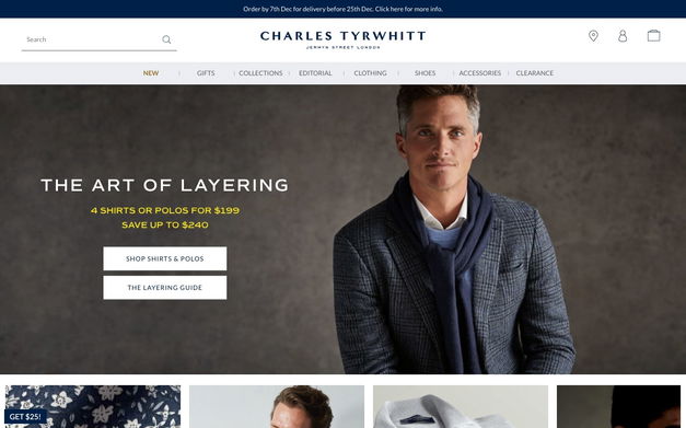 Charles Tyrwhitt on Shomp