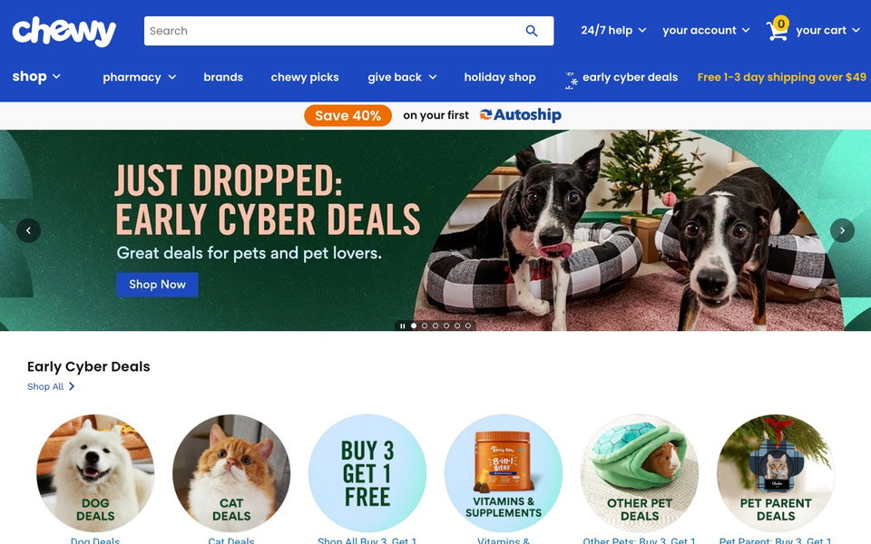 Chewy website