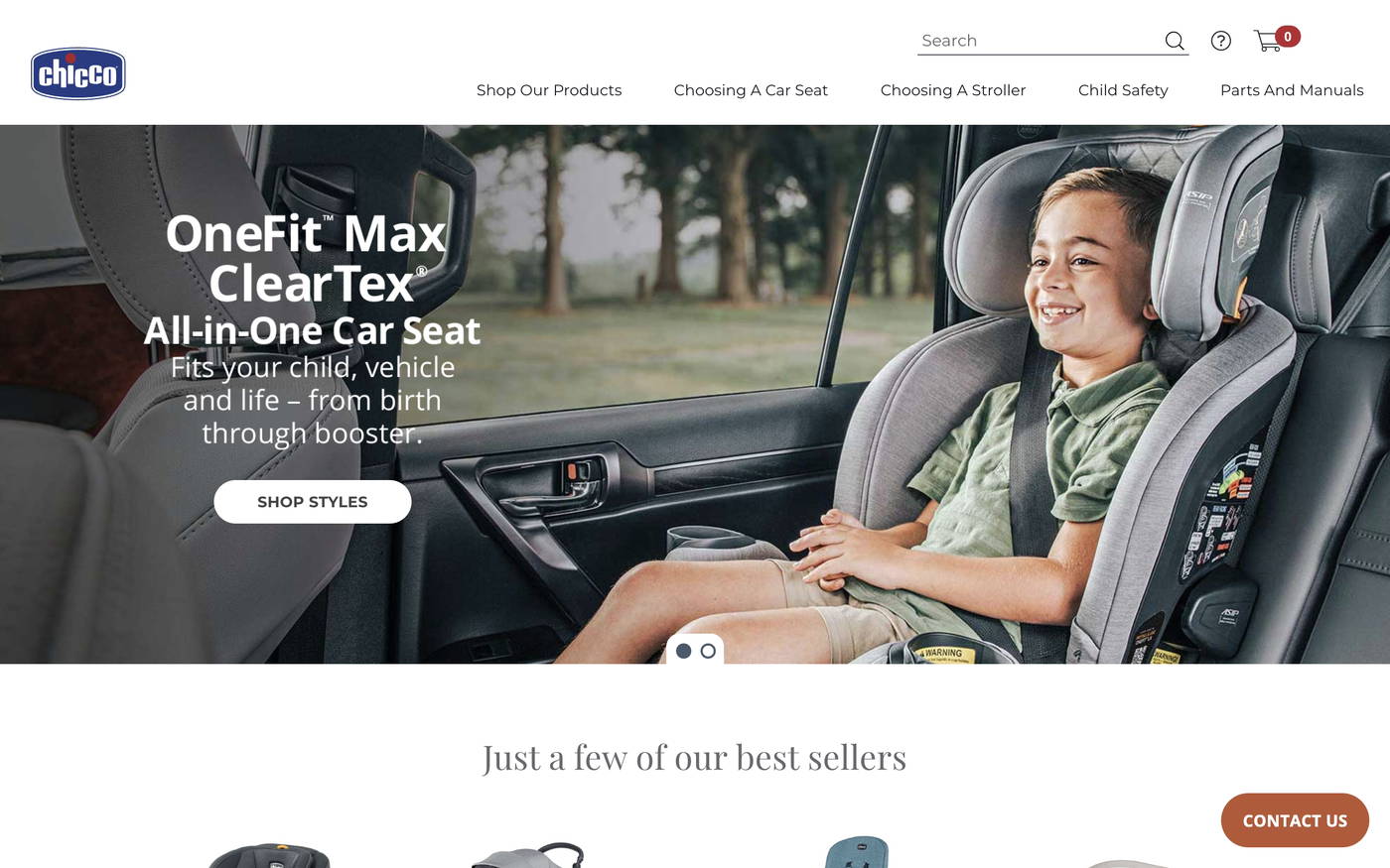 Chicco USA screenshot