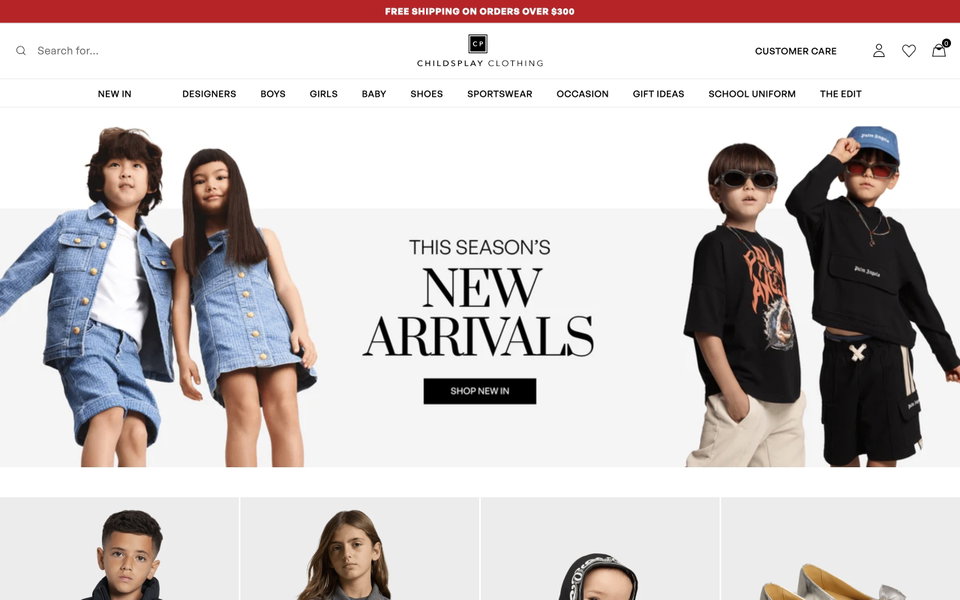 Childsplay Clothing website