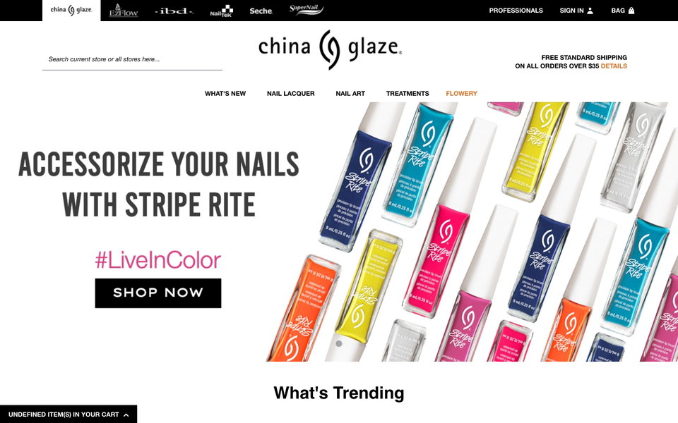 China Glaze website