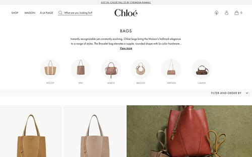 Chloé website screenshot