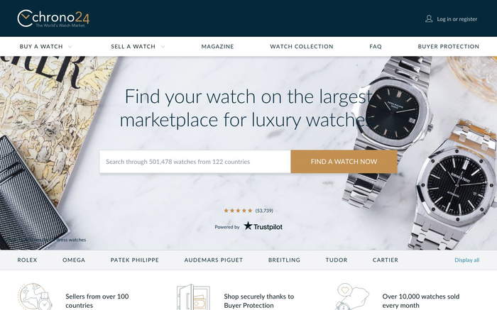 Chrono24 screenshot