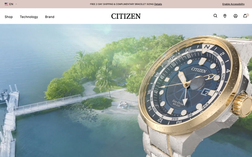 Citizen Watch US website