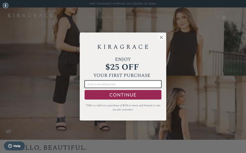 Close dialog website screenshot