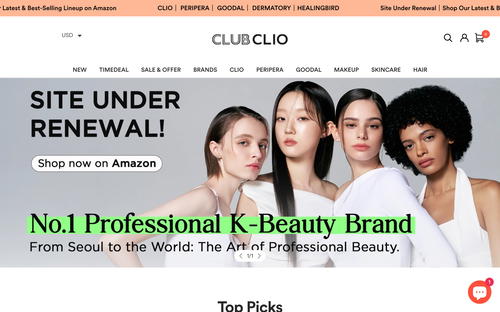 Club Clio website screenshot