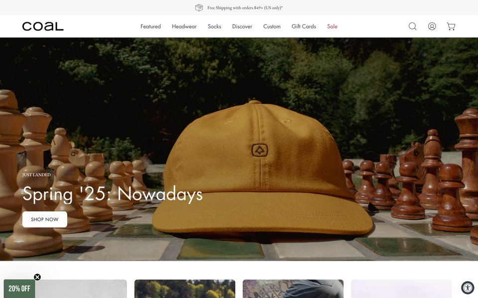 Coal Headwear website
