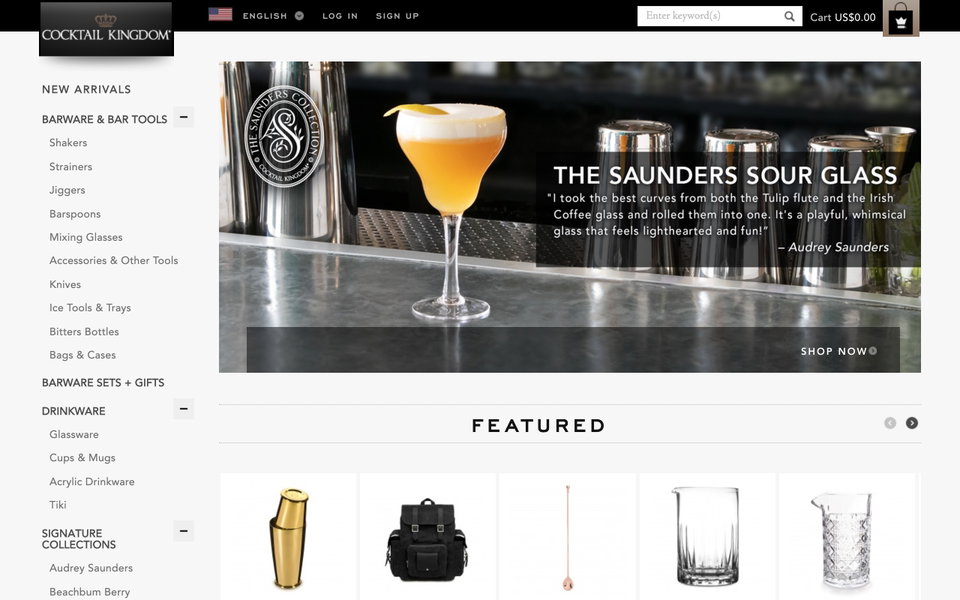Cocktail Kingdom website
