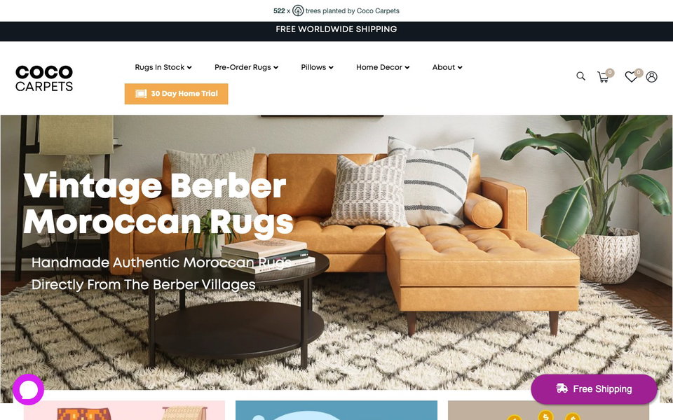 Coco Carpets website