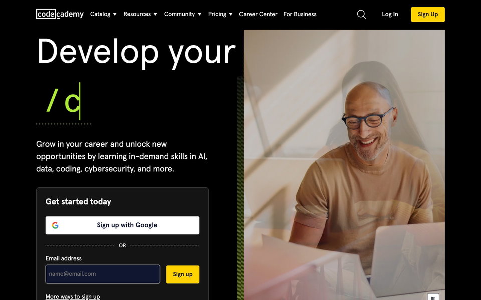 Codecademy website