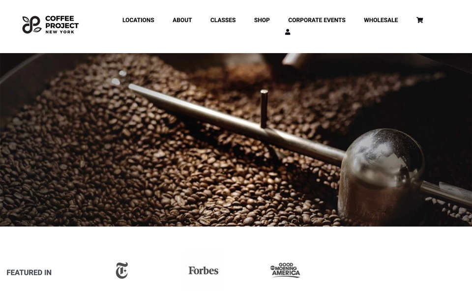 Coffee Project NY website