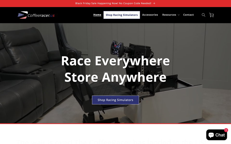 CoffeeRacer.us website