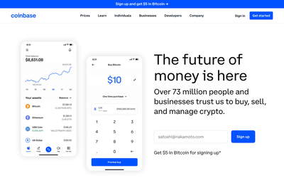 Coinbase screenshot