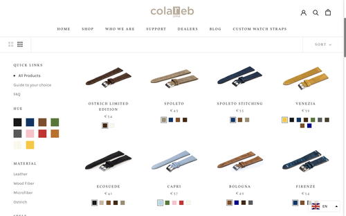 ColaReb website screenshot