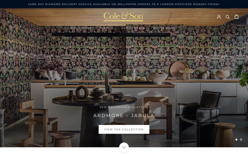 Cole & Son website screenshot