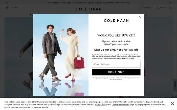 Cole Haan screenshot