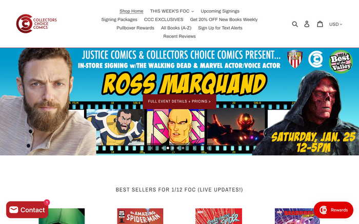 Collectors Choice Comics screenshot