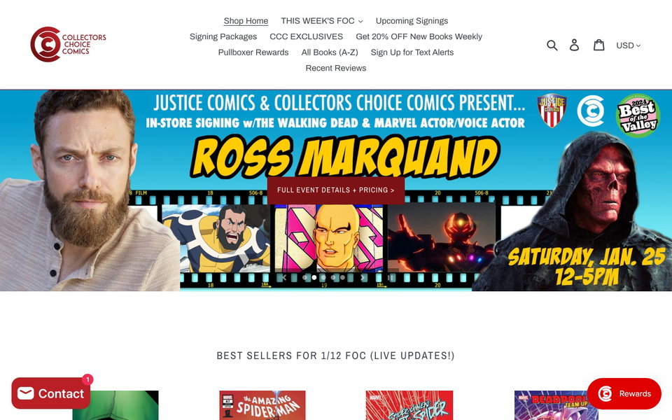 Collectors Choice Comics website