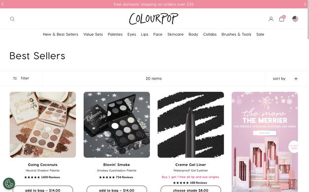 ColourPop Cosmetics on Shomp