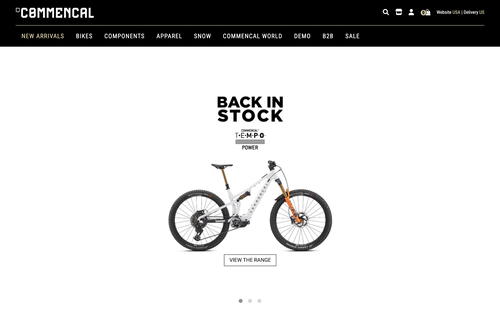 COMMENCAL website screenshot