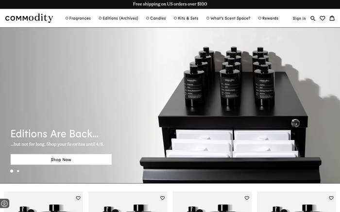 Commodity Fragrances screenshot