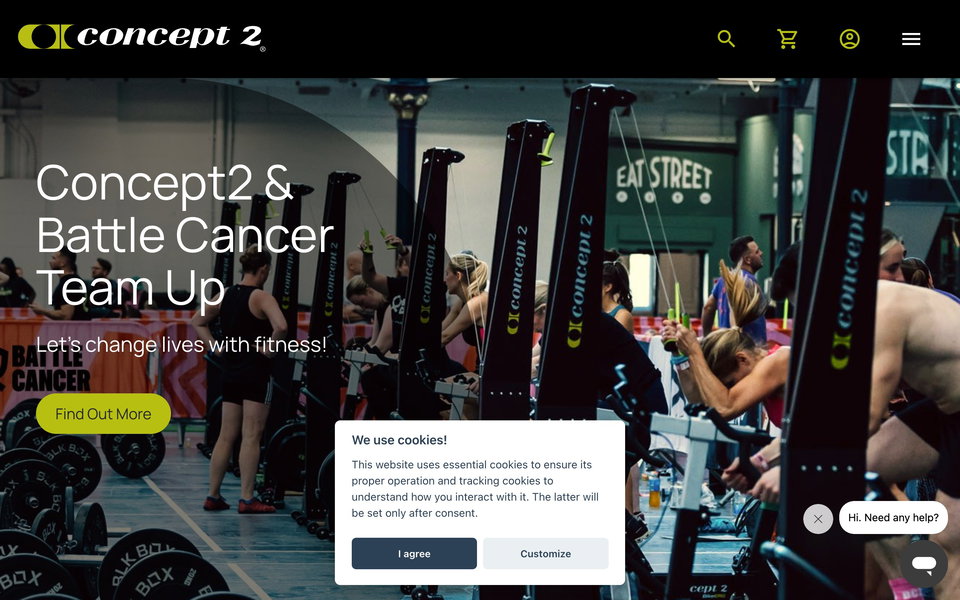 Concept2 website