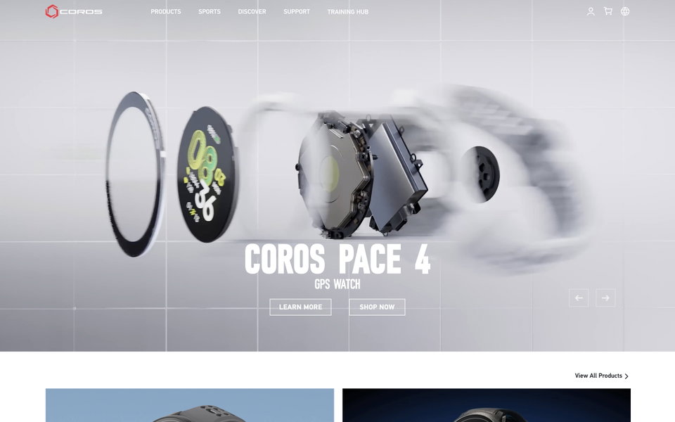 COROS Wearables website