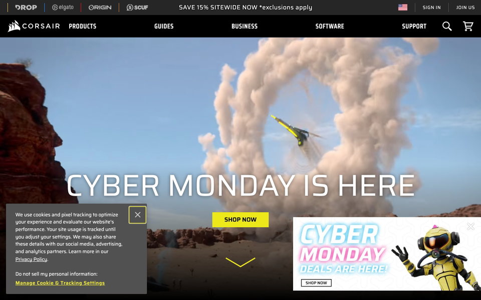 Corsair website