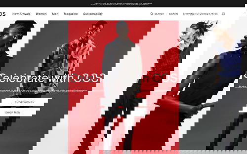 COS website screenshot