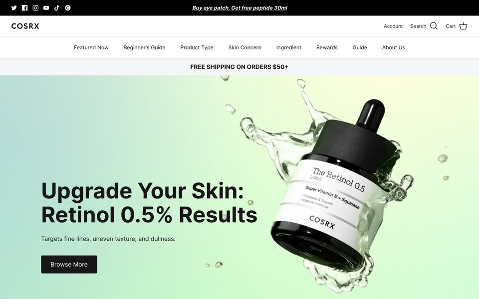 COSRX website