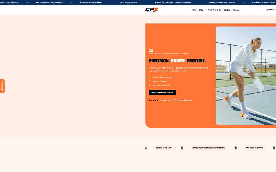 CPX Pickleball website