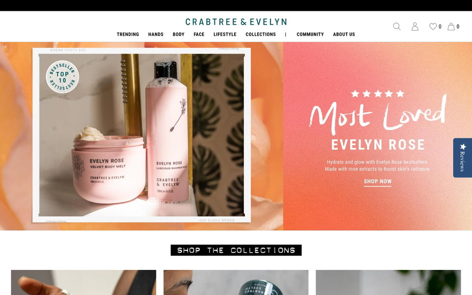 Crabtree & Evelyn website