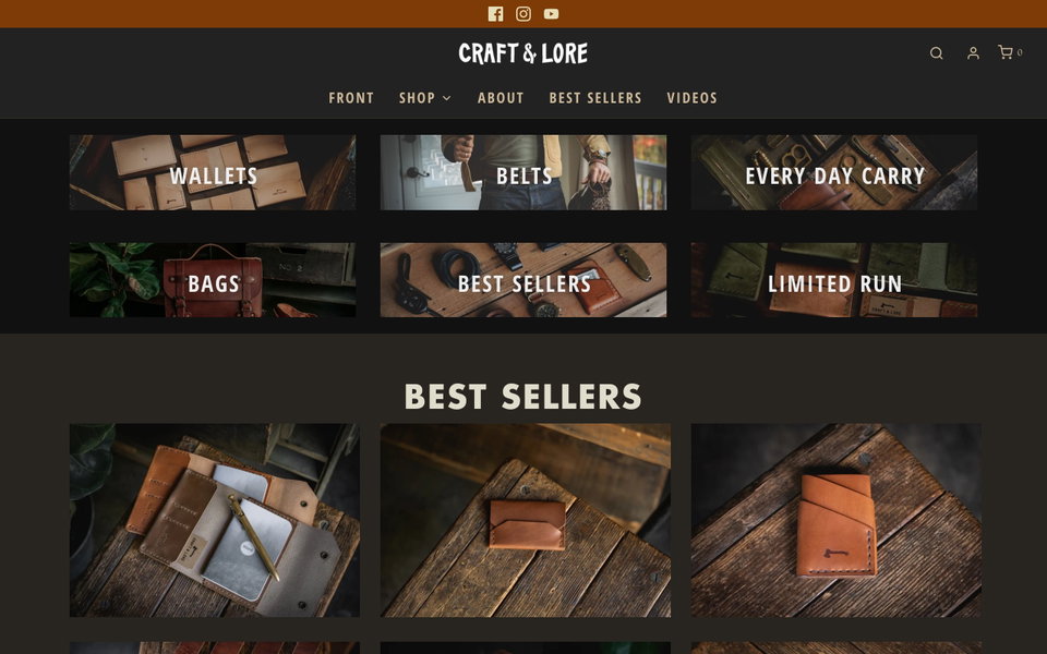 Craft and Lore website