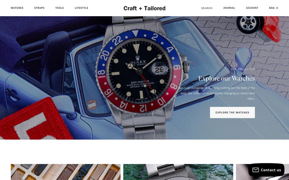 Craft & Tailored website
