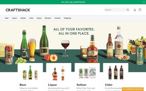 CraftShack website screenshot