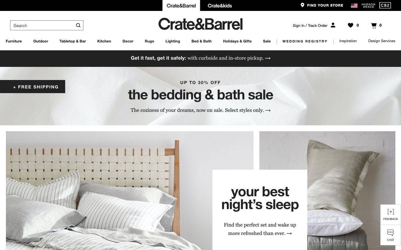 Crate and Barrel screenshot