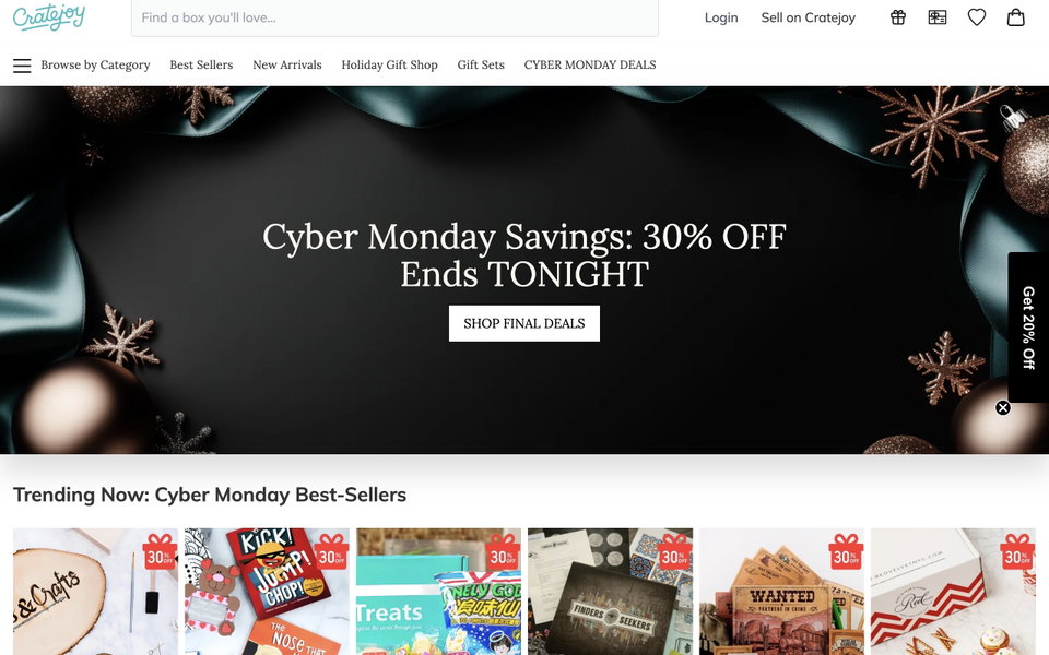 Cratejoy website