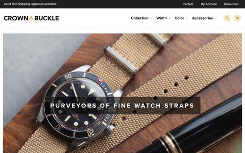 Crown & Buckle website screenshot