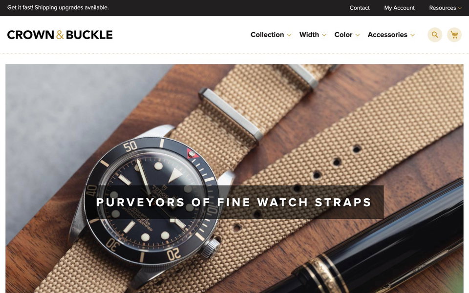 Crown & Buckle website