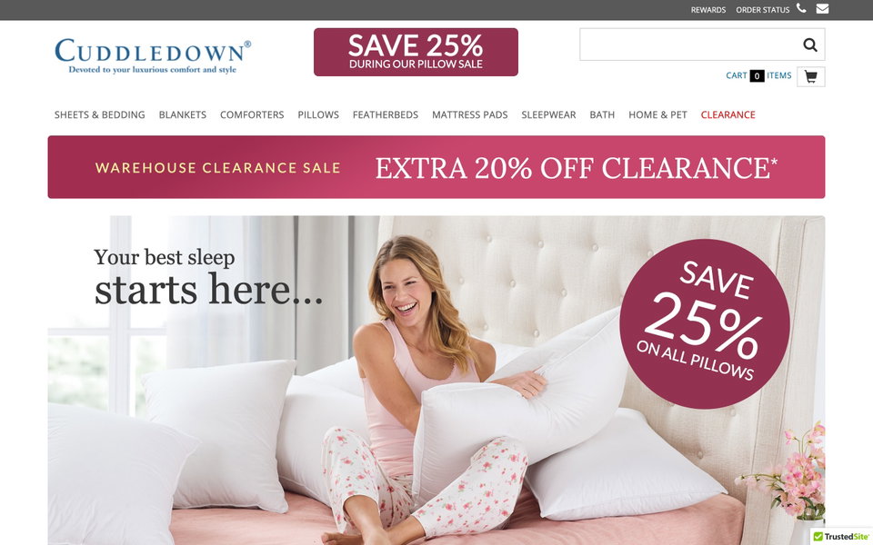 Cuddledown website