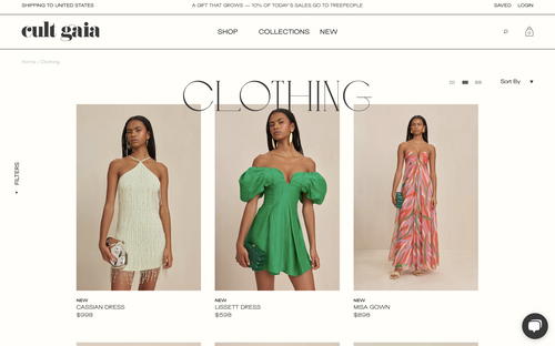 CULT GAIA website screenshot
