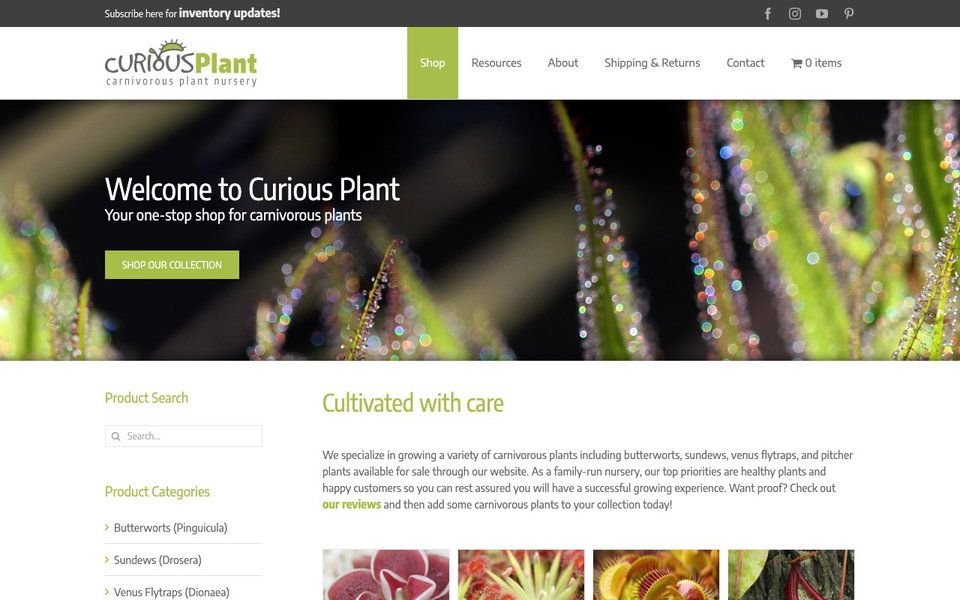 Curious Plant website