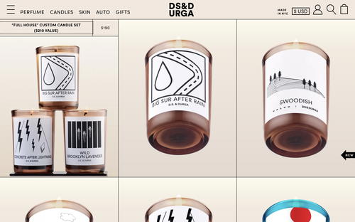 D.S. & DURGA website screenshot