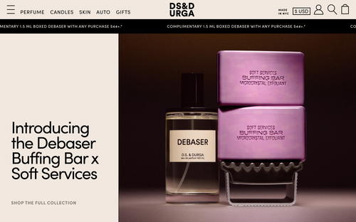 D.S. & DURGA website screenshot