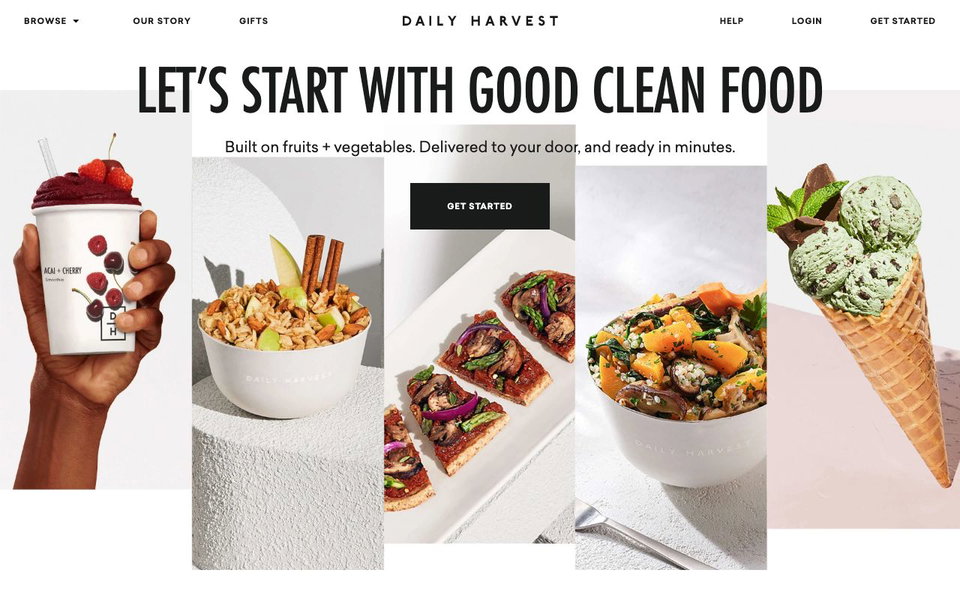 Daily Harvest website
